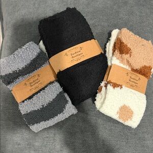 Fashion Boutique Fuzzy Socks Trio